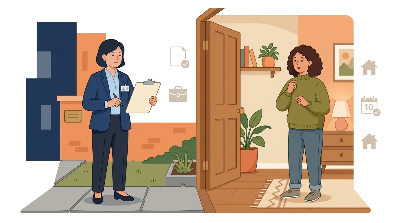 Agente immobili&egrave;re pr&eacute;sente maison &agrave; cliente int&eacute;ress&eacute;e