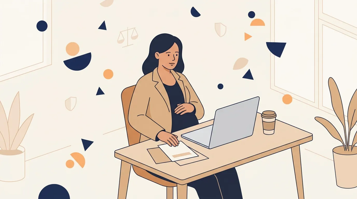 Femme souriante travaillant &agrave; son bureau avec un laptop